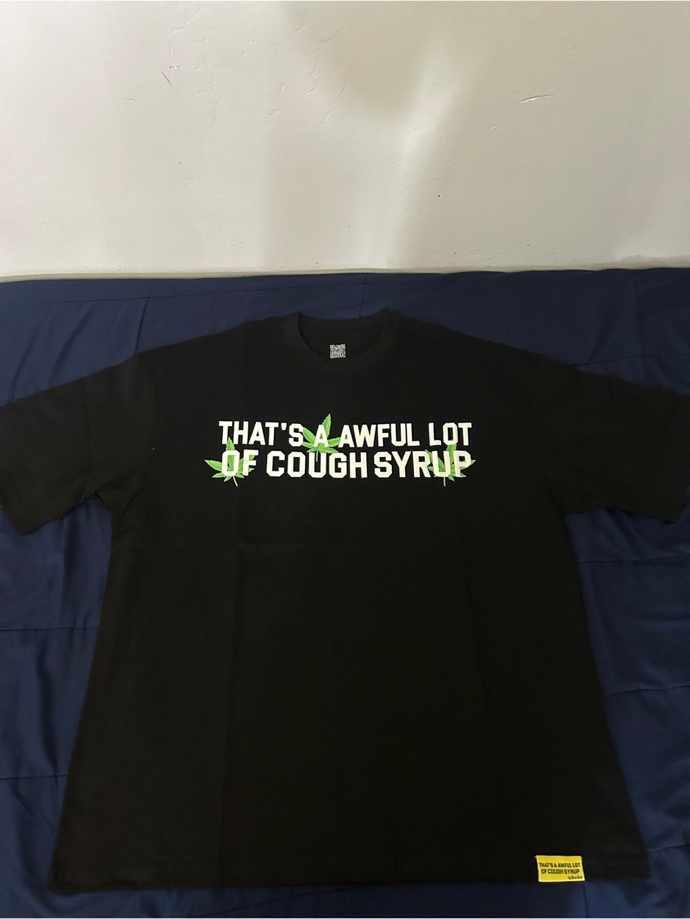Black Graphic Tee "That's A Awful Lot Of Cough Syrup"